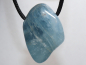 Preview: aquamarine with cord or silver 925