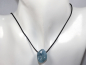Preview: aquamarine with cord or silver 925