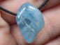 Preview: aquamarine with cord or silver 925