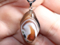 Preview: Botswana agate with cord or silver 925