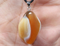 Preview: Botswana agate with cord or silver 925