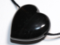 Preview: lamellated obsidian with cord or silver 925