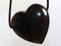 Preview: lamellated obsidian with cord or silver 925
