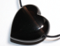 Preview: lamellated obsidian with cord or silver 925