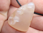 Preview: rosa Chalcedon mit Band oder Silber 925