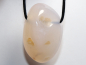 Preview: pink chalcedony with cord or silver 925
