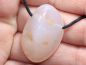 Preview: pink chalcedony with cord or silver 925