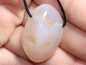 Preview: pink chalcedony with cord or silver 925