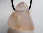 Preview: rosa Chalcedon mit Band oder Silber 925