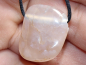 Preview: rosa Chalcedon mit Band oder Silber 925