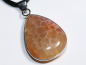 Preview: fire agate with cord or silver 925