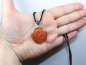 Preview: fire agate with cord or silver 925