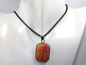 Preview: fire agate with cord or silver 925