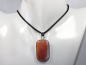 Preview: fire agate with cord or silver 925