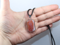 Preview: fire agate with cord or silver 925