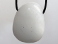Preview: snow quartz with cord or silver 925