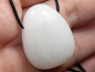 Preview: snow quartz with cord or silver 925