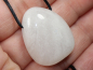 Preview: snow quartz with cord or silver 925