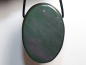 Preview: rainbow obsidian with cord or silver 925