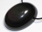 Preview: rainbow obsidian with cord or silver 925