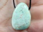 Preview: chrysocolla with cord or silver 925