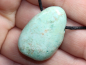 Preview: chrysocolla with cord or silver 925