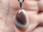 Preview: Botswana agate with cord or silver 925