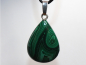 Preview: malachite with cord or silver 925