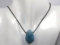 Preview: aquamarine with cord or silver 925