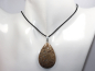 Preview: fossilized coral with cord or silver 925