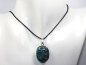 Preview: chrysocolla with cord or silver 925