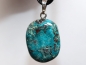 Preview: chrysocolla with cord or silver 925