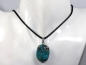 Preview: chrysocolla with cord or silver 925