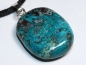 Preview: chrysocolla with cord or silver 925