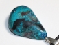 Preview: chrysocolla with cord or silver 925