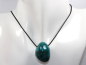 Preview: chrysocolla with cord or silver 925