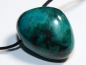 Preview: chrysocolla with cord or silver 925