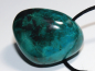 Preview: chrysocolla with cord or silver 925