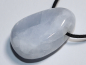 Preview: blauer Calcit mit Band oder Silber 925
