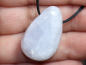 Preview: blauer Calcit mit Band oder Silber 925