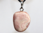 Preview: rhodochrosite with cord or silver 925