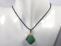 Preview: chrysoprase with cord or silver 925