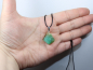 Preview: chrysoprase with cord or silver 925