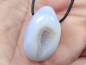 Preview: chalcedony with cord or silver 925