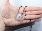 Preview: chalcedony with cord or silver 925