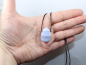 Preview: chalcedony with cord or silver 925
