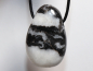 Preview: zebra marble with cord or silver 925