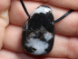 Preview: zebra marble with cord or silver 925
