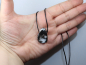 Preview: zebra marble with cord or silver 925