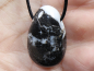 Preview: zebra marble with cord or silver 925